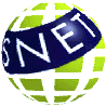 spherical icons with green and white checkered patterns, each displaying a blue banner with white text that changes across frames