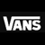 Static pixelated logo icon with white text on black background, featuring the word "VANS" in bold stylized lettering with a distinctive horizontal line above the letters.