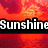 A static image with a red and orange pixelated background displaying text in two