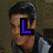 four pixelated images showing a person with dark hair in a gray and black jacket, each with a colored letter overlay