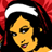 Pixelated cartoon-style buddy icon featuring a woman with yellow skin wearing a red headscarf and white band, alongside a red circular emblem with leaf-like patterns, all set against black background with large "BAY SIDE" text below.