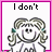 Animated contact sheet of 21 pixel-art frames showing a cartoon girl with changing facial expressions and text overlays, arranged in a 5x5 grid with one empty cell.