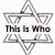 A star of David with text overlays reading "This Is Who", "I Am Cause I'm", and "A Little Jewish Boy" across three