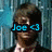 A person with brown hair and a dark jacket over a light shirt appears in three against a blue vertical striped background, with the top-left showing text overlay