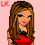 Pixel art of a female character with long brown hair wearing red top and blue jeans, shown in multiple poses on pink background with 'Brady' text blocks.