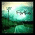 Animated green landscape with a road, trees, and bright sky where 'F' and 'Fort' text flickers in the upper left.