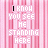A static image with pink vertical stripes and repeated text "I KNOW YOU SEE ME STANDING HERE" in white pixelated font, where some words are partially obscured or altered.
