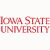 Animated contact sheet showing five frames of an Iowa State University-themed buddy icon with a red and blue mascot logo, striped background, and text elements.
