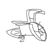 A 4x3 contact sheet of black-and-white stick-figure bicycle animation frames showing sequential motion with arrow indicators on the front wheel.