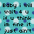 Pixelated text on a cyan background with white and blue circular patterns, displaying a message in a stylized font.