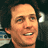 A static image featuring a pixelated headshot of Hugh Grant and repeated text elements for 'Bridget Jones: The Edge of Reason' in pink and purple lettering.