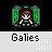 Pixel art character icon with multiple animation frames showing dynamic poses and weapon effects.