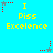 Pixelated blue background with yellow text reading "I Piss Excellence" and red/grey star-shaped icons in various positions.