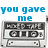 Blue text and grayscale cassette tape icons arranged in a with partial phrases