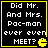 Four identical pixel-art with black backgrounds, yellow borders, and white text reading "Did Mr. And Mrs. Pac-man ever even MEET?" each featuring a small yellow Pac-Man icon
