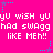 Bright pink background with repeated white text and cyan/purple star graphics, animated with star movement.