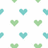 Pixelated heart pattern on white background with cyan text reading You're One In A Million! on a solid cyan