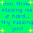 Pixelated blue text on bright green background with yellow stars, repeating 'You think missing me is hard... try missing you!' in two