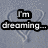 A pixelated image with a light blue background showing text fragments and heart shapes, where the top-left displays 'I'm dreaming...' and the top-right shows '...of a white Christmas' over faint heart outlines.