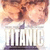 Two side-by-side static images of the Titanic movie poster with 'TITANIC' text, one showing a couple embracing on a ship's bow and the other depicting two figures in formal attire against an ocean sunset.