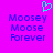 A static pixel art image with a bright purple background, featuring two identical text blocks and a cyan heart symbol above them.