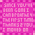 Pixelated text on a pink background with dashed borders, repeating the phrase "SINCE YOU'VE BEEN GONE I CAN BREATHE 4 THE FIRST TIME THANKS2 YOU I MOVED ON" in four identical quadrants.