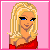 Pixel art of a blonde woman in red clothing on pink background with 'lady' and 'pimp' text blocks.