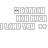 Animated sequence of pixelated text blocks with color-coded letter variations and scattered small symbols across multiple