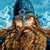 A pixelated figure with long brown hair and a blue hat stands against a cloudy sky, next to green text reading 'Original Icons .com'.