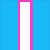 Four distinct letter icons arranged in a on solid blue background, each with unique color outlines
