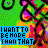Pixelated green background with abstract pink and orange shapes, blue text reading "I WANT TO BE MORE THAN THAT" in three lines.