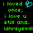 Green pixelated text on black background with a cyan heart symbol replacing 'u' in 'loved', showing two versions of the phrase.