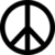 Black peace symbol, bright green heart shape, and multicolored text reading 'summer OH! nine' on white background.
