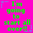 Bright pink background with green pixelated text reading "I'm going to start all over!!" and scattered cyan and purple star-like dots.