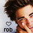 A pixelated image of a person with curly brown hair, showing two where the person's mouth changes from closed to open