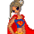 Animated contact sheet showing a pixel-art female superhero character in various poses with text "I'll be your Super girl" across multiple frames.