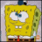 Yellow sponge character with green spots, white shirt, red tie, brown pants, and blue eyes in six sequential expressions.