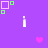 Pixelated purple background with white text 'i love anime', four colored squares, and three pixel hearts in pink, cyan, yellow.
