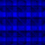 A pixelated blue and gray pattern with a -like structure and a solid gray corner section