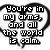 Four heart-shaped black-and-white pixelated text arranged in a , each containing romantic or emotional phrases