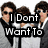 A pixelated image of a group of young men in formal attire with overlaid text reading "I Don't Want To" and "Hurt You I Want To Kiss You!!"