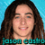 Pixelated portrait of a person with long brown hair against light blue background, teal text at bottom reads 'jason costa'