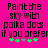 Pixelated text on bright pink background with green and gray plus signs below, showing two identical frames side-by-side.