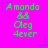 Bright pink background with green text and blue star accents; repeated of identical text blocks showing 'Amanda', '88', 'Oleg', '4ever' in pixelated font