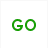 Green 'GO' text, green shamrock above Olympic rings with 'Ireland' text, blue 'And', American flag fragment, black 'At', red 'The Olympics' text.