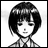Black-and-white pixelated image of a character with short dark hair and a checkered shirt, next to text reading "Anime IM" and "COM" on a black background.