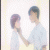 Animated sequence of two anime characters in school uniforms sharing an intimate moment, transitioning from holding hands to embracing and kissing.