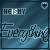 Animated icon with blue gradient background showing 'HE ISY' text and stylized 'Everything' script, featuring sequential pixel changes in the lower portion.