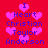 Red background with pink hearts and blue text reading "I Heart Christian Taylor Anderson" in two vertical