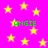Yellow stars scattered on a bright pink background with green text reading "ANGIE" in four locations.